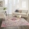 Homeroots 7 x 10 ft. Gray & Pink Medallion Area Rug 385523 - alternate 2